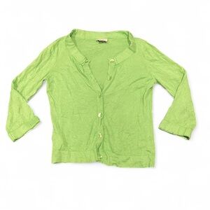 LOFT Vibrant Green Knit Sweater